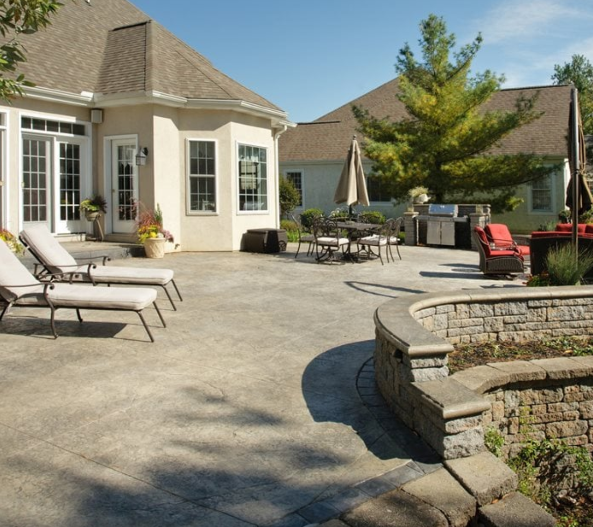 concrete patio